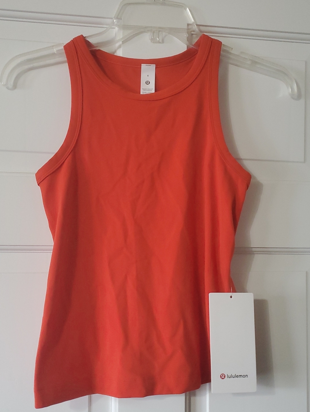 NWT Lululemon Align Waist Length Racer Tank Women’s Sz 4 Cherry Ember